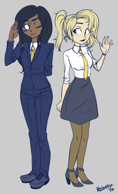 ktabeau:  this took. too many hours i should actually learn how to draw suits (also more overwatch ladies in suits to come hopefully? i have lots of ideas and sketches) 