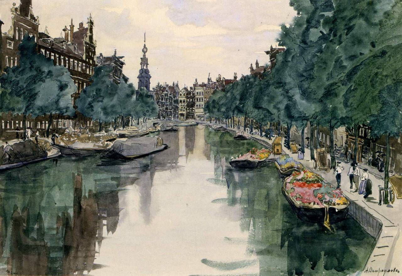 huariqueje:   Amsterdam   -    Ostroumova-Lebedeva Anna Petrovna , 1913 Russian,