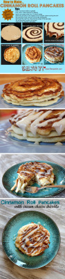 love-this-pic-dot-com:  DIY Cinnamon Roll Pancakes 