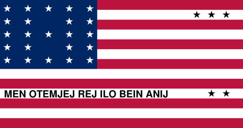 peashooter85: The Flag of Bakini Atoll After World War II, the United States found themselves in pos