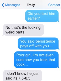 cucknew95:  FiancÃ© gets a late night text