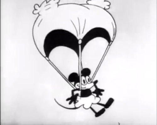 Most iconic Minnie Mouse: “Plane Crazy” (1928) Jumps out of an airplane just to get away from Mickey