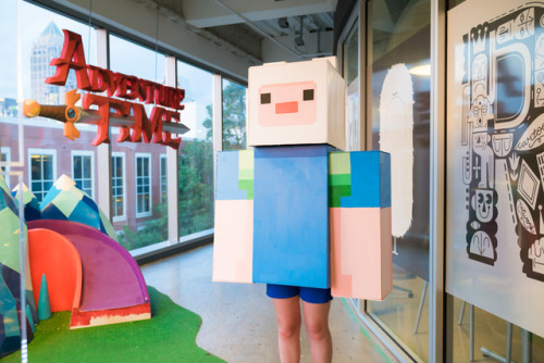 We made a Finn Minecraft skin… literally. 