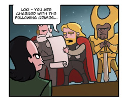 kateordie:  dorkly:  The Sentencing of Loki
