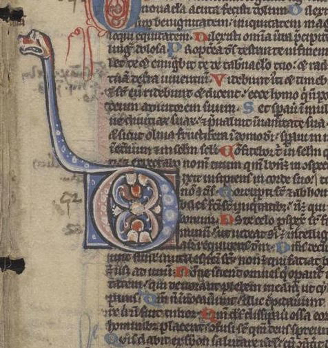 You may remember Ms. Codex 1065 from a previous post on its peeking faces and pointing manicules. To