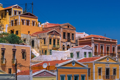 Windows and Roofs, Symi, Rhodes