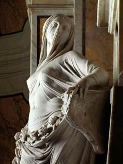   The veil of modesty.Antonio Corradini. (1688-1752).  Those details tho 