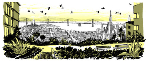 Lyon Street Stairs & Ina Coolbraith Park - off-the-beaten-track San Francisco spots illustrated 