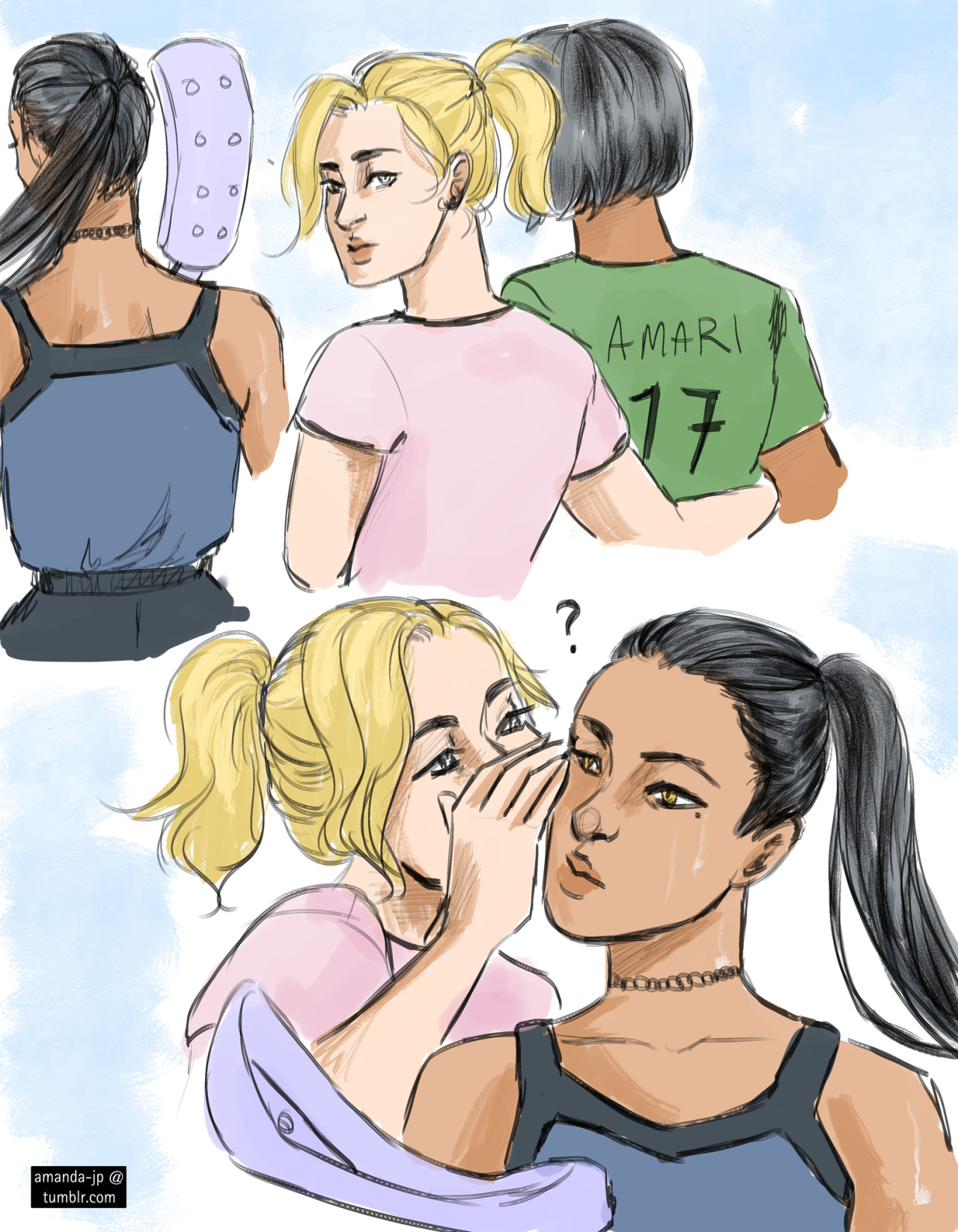 amanda-jp:  Overwatch high school au in which Lena is a young les-bean track star