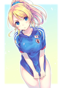 tumbuta:  Twitter / 72natsuna: ちまちま描き進めてたサッカーユニフォームえりち…やっとこさ出