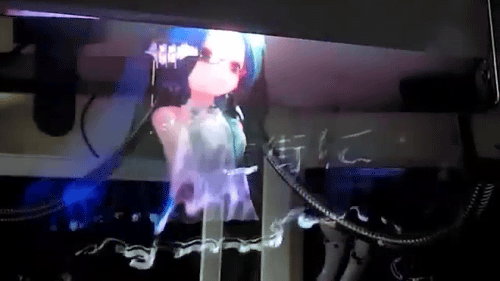 cineraria:  【フォグスクリーン】映像投影可能な加湿器を作ってみた ‐ ニコニコ動画:Q