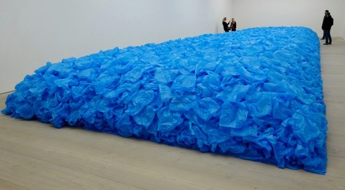 — 97,000 blue plastic bags