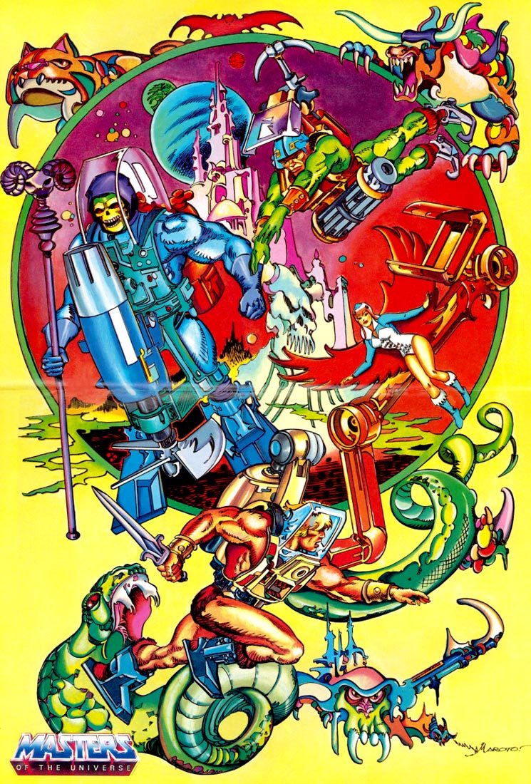 swordofsteel:  80s Masters of the Universe poster by Esteban Maroto