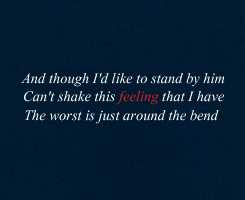 bishotas:  I sense there’s something in the wind That feels like tragedy’s at