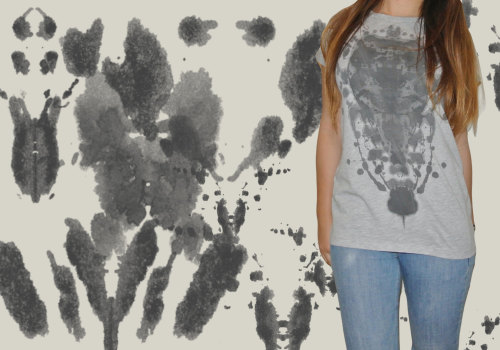 Rorschach Oversized Boyfriend t-shirt Different sizes Different print, No two are the same. funny t 