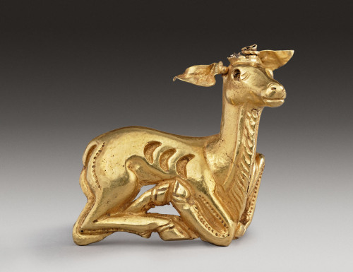 just-a-little-history: Scythian Gold Animal in the Form of a Stag Culture: Scythian Period: 4th &nda