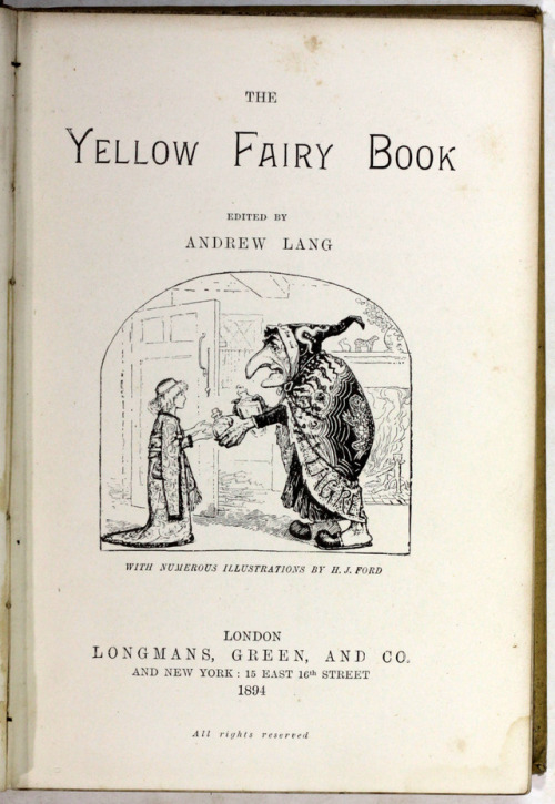 michaelmoonsbookshop: The Yellow Fairy BookEdited by Andrew Langwith numerous Illustrations by H J F