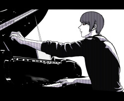 trashprincetsukiyama:thefelixkot:61friendly reminder that ishida-sensei said tsukiyama can play piano well enough that he could make a decent living playing in jazz bars
