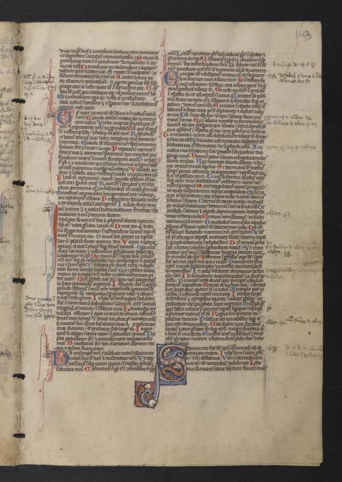 You may remember Ms. Codex 1065 from a previous post on its peeking faces and pointing manicules. To