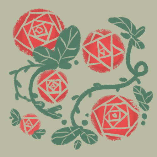  badly drawn geometric roses