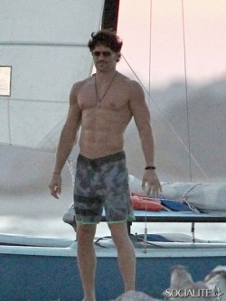   Shirtless Joe Manganiello Plays Football On The Beach For &Amp;Lsquo;Magic Mike