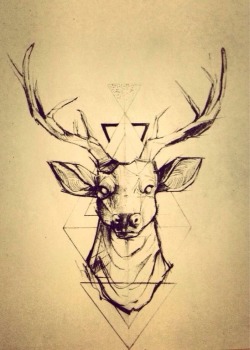 a-wild-trip:  Deer tattoo design