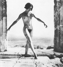 howtoseewithoutacamera:  by Nelly’s Mona Paeva dancing on the Acropolis. c. 1929. 