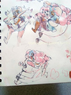 cristalgemsgalore:  More gem rebels!   they spend the time sneaking on Homeworld armies and exploring the weird  planet Earth, they also dance a lot and just go around being beautiful pastel messes. 