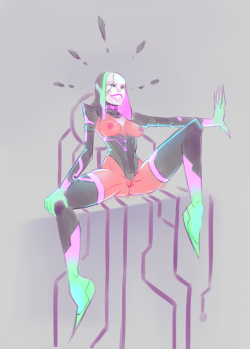 Hexadecimal a la TRON (Reboot Fan art)Well, this is just an experiment with the main villain from Reboot (if you remember that show) after reading a little about, just found that actually could fit in TRON world easily. after all, she is a virus :V. Hope