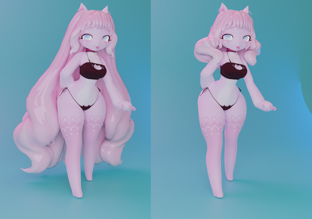 peachyPoo🔞 on X: My puppet model is now public on vrc to use #VRChat  #3DModel #blender #anime #fnaf  / X