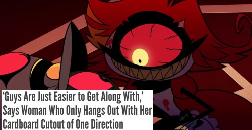 Hazbin Hotel (+ 1 Helluva Boss) As Reductress Headlines