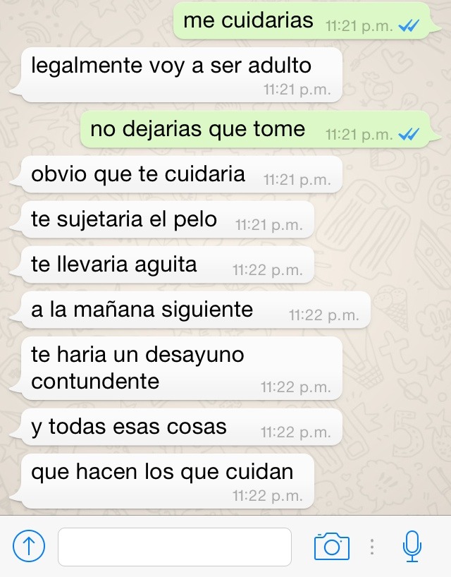 wearejustlivingaparadise:  esto es lo mas lindo que me han dicho😭