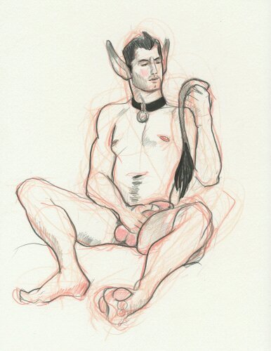 supersatyrboy:  “Huh?” Drawing by Rob porn pictures