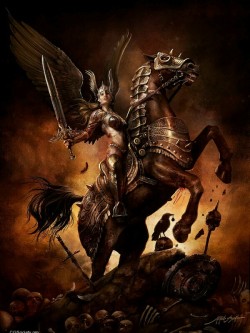 madness-and-gods:  &ldquo;Valkyrie&rdquo; by Yigit Koroglu 