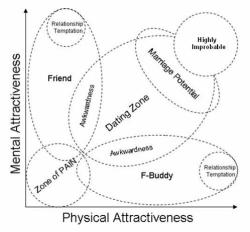 Psych-Facts:  Physical Attractiveness And Mental Attractiveness Chart Discuss. 