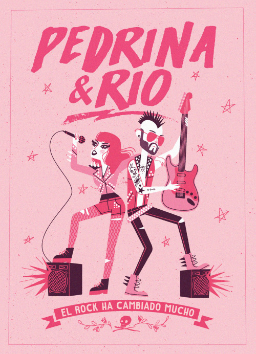 Afiche Pedrina y Rio / Rock al Parque