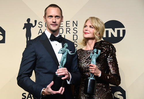 gaelgarcia - Alexander Skarsgard and Nicole Kidman pose in the...