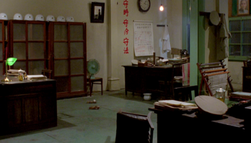 maruses:The tea glasses as a symbol of bureaucracy/authority in A Brighter Summer Day (Edward Yang, 1991)