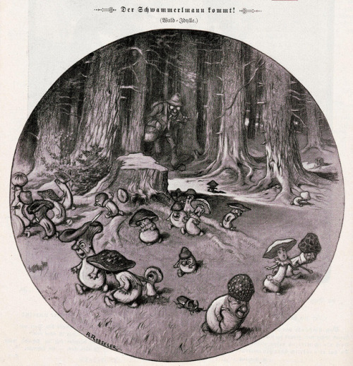 August Roeseler (1866-1934), &lsquo;Der Schwammerlmann kommt&rsquo; (The Mushroom Man Comes), &ldquo