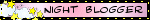 a pink blinkie with clouds and yellow stars and black text that reads 'NIGHT BLOGGER'