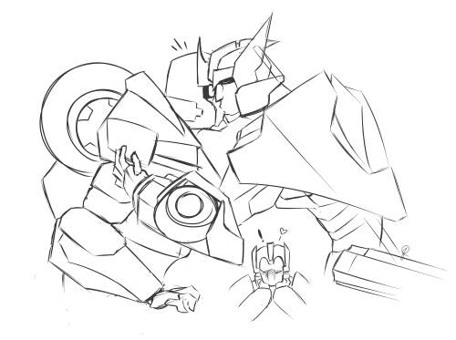 londonprophecy:  amnicore:  I have seen a want of RatchetxDrift all over my dash So I made a quick crap doodle k  First Aids ship was almost perfect for a second 