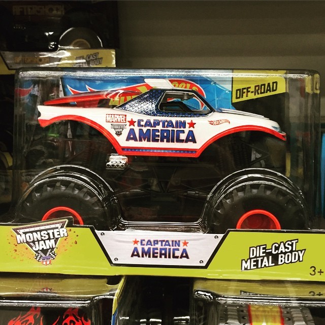 Monster Jam Captain America Monster Truck Figure... - WCW WorldWide