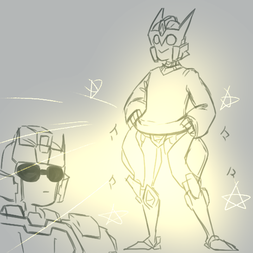 dobe-qj:  magicalsandwichwerewolf:  dobe-qj:  tryin to draw tfs in sweaters andugh  but oh well   I. Yes, you have explained exactly why sweaters are good on people with sexy legs. because then you see the legs. Nwo I want Drift in a sweater that rides