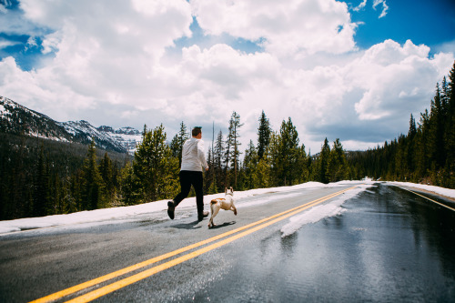 Connor &amp; Murphy por Kesler Ottley Via Flickr: 5.3.15 - Mirror Lake Scenic Byway