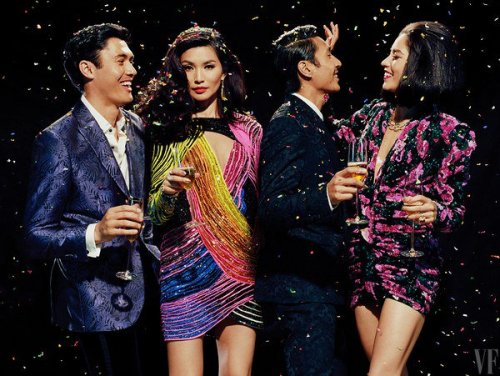crazyrichxplainr: Eleanor Young (Michelle Yeoh), Nick Young (Henry Golding), Astrid Leong-Teo (Gemma