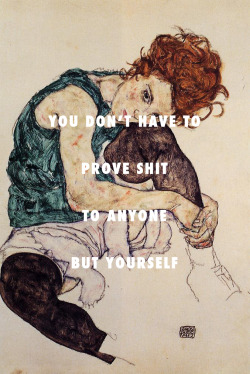 flyartproductions:  Seated woman with Tuscan leatherSeated woman with bent knee (1917), Egon Schiele / Tuscan Leather, Drake