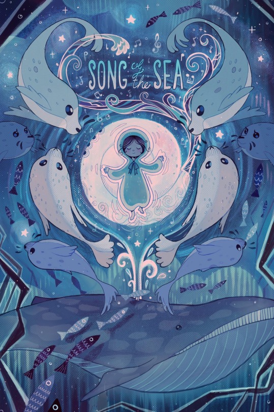 passionpeachy:never posted the touched up version of the song of the sea poster I made for a zine. now I have