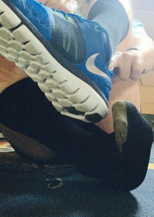 goldtoesocks:  A Little run 😉 they’re sweaty as hell! Try ‘em out! #my