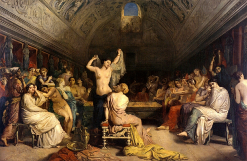 life-imitates-art-far-more: Theodore Chasseriau (1819-1856) “Tepidarium” (1853) Oil on c