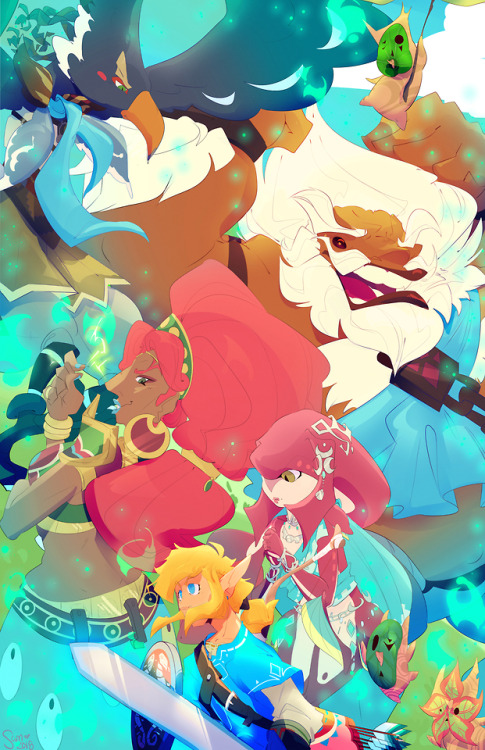 BOTW print from o!cc! i want to make more BOTW merch tbh 